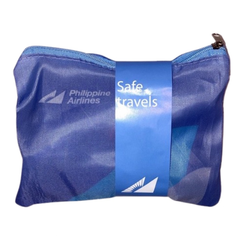 Philippine Airlines Toiletry Bag NEW Blue Amenity Cosmetic